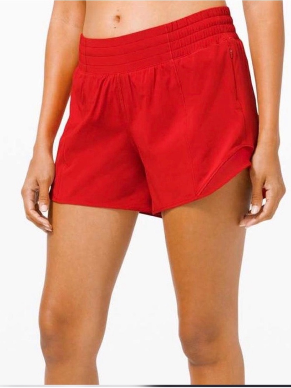 lululemon athletica Red Athletic Running Shorts